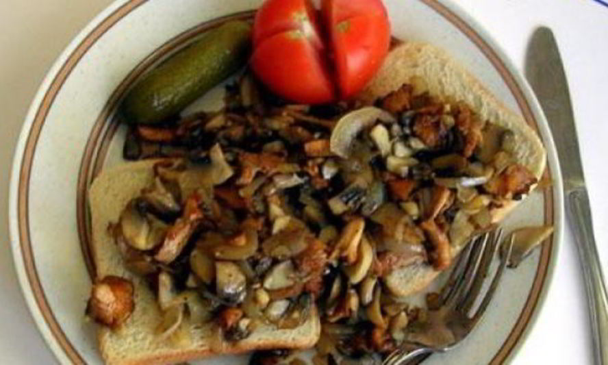 Рецепт сэндвич с грибами