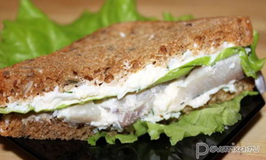 Рецепт сэндвич с селедкой