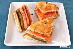 Сэндвич с семгой