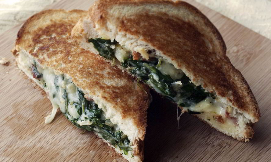 Рецепт сэндвич со шпинатом и артишоком