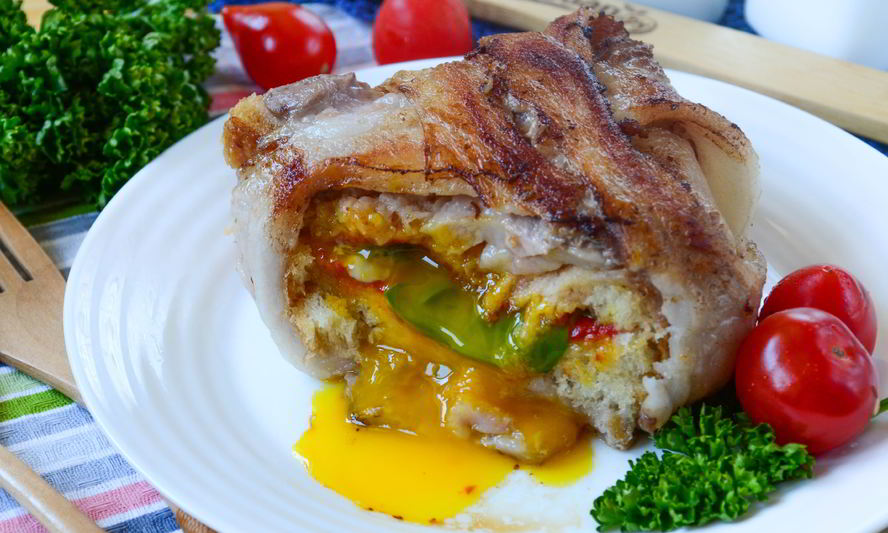 Рецепт сэндвич в беконе