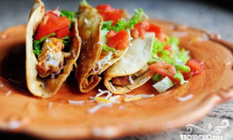 Рецепт такос с курицей