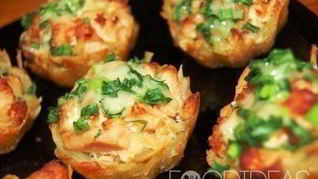 Картофельные тарталетки с курицей