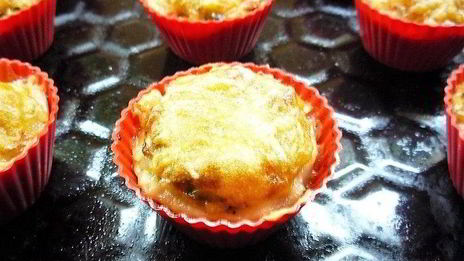 куриные тарталетки с рисом и овощами