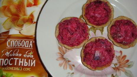 постные тарталетки с рыбой