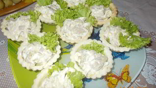 Рыбные тарталетки