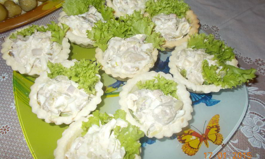 Рецепт рыбные тарталетки