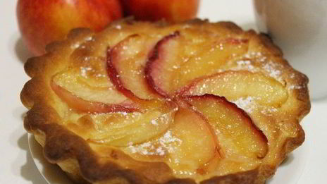 сдобные тарталетки с нектарином