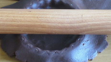 шоколадные тарталетки с клубникой