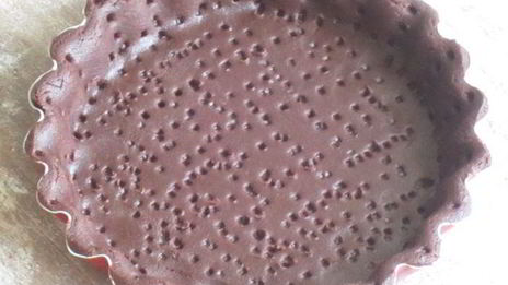 шоколадные тарталетки с клубникой