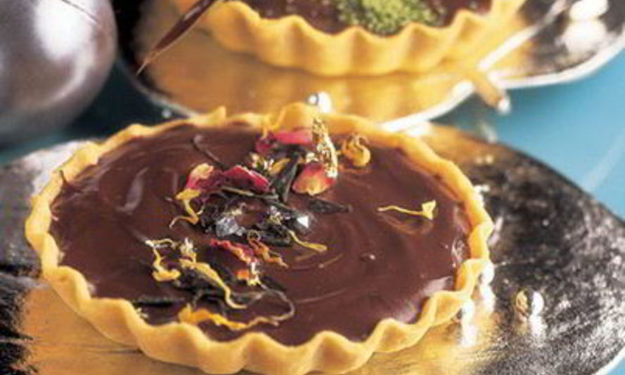 Рецепт шоколадные тарталетки с зеленым чаем