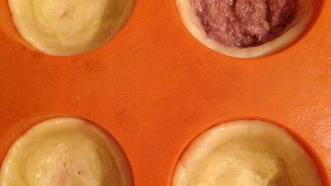 сырные тарталетки с тунцом