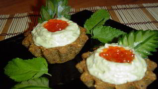 Тарталетки из черного хлеба