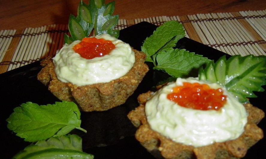 Рецепт тарталетки из черного хлеба