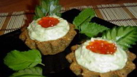 тарталетки из черного хлеба