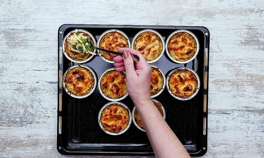 Рецепт тарталетки из картофеля с курицей