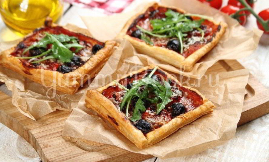 Рецепт тарталетки из слоеного теста