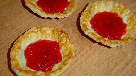 тарталетки клубнично-клюквенное блаженство