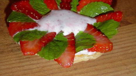 тарталетки клубнично-клюквенное блаженство