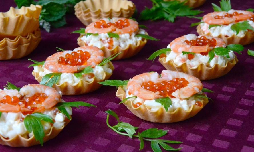 Рецепт тарталетки морская радость