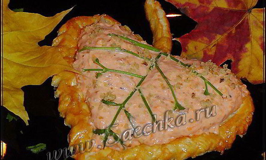 Рецепт тарталетки осенние листья