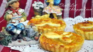 Тарталетки с абрикосовым джемом и бананом