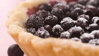 Тарталетки с черничной начинкой