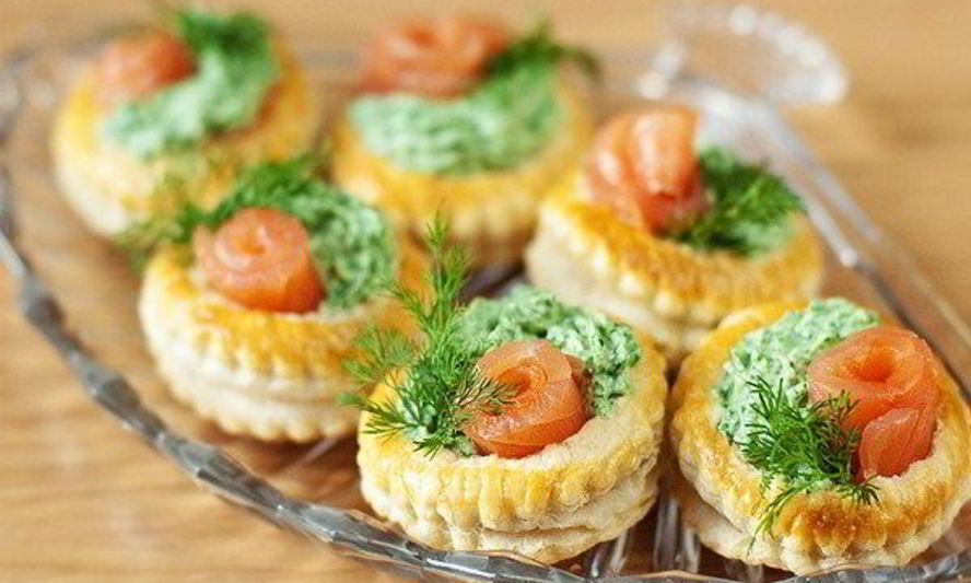 Рецепт тарталетки с крабовым мясом