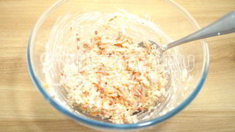 тарталетки с крабовым салатом