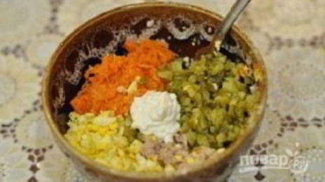 тарталетки с печенью трески