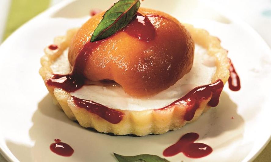 Рецепт тарталетки с персиками