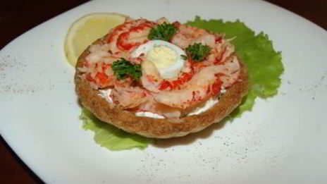 тарталетки с раковыми шейками