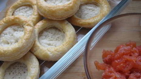 тарталетки с рыбным муссом