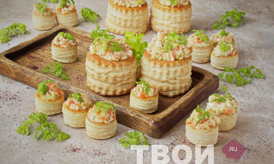 Рецепт тарталетки с рыбой