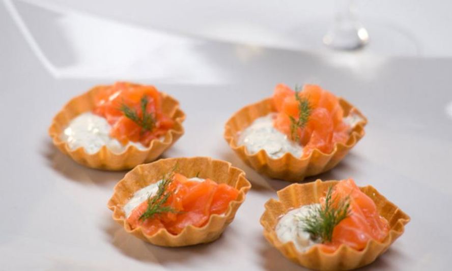 Рецепт тарталетки с семгой