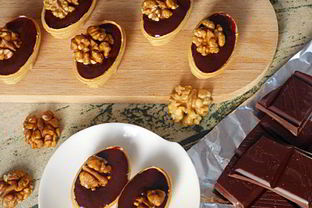 Тарталетки с шоколадной начинкой