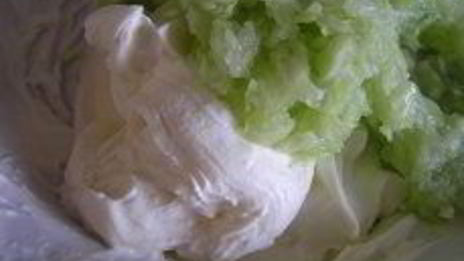 тарталетки с сырным кремом и мятой