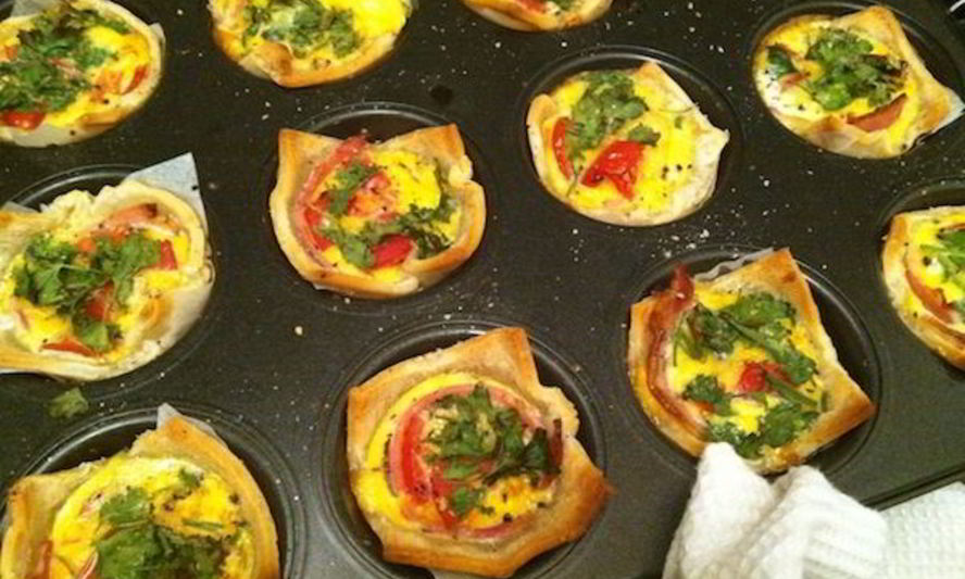 Рецепт тарталетки с сыром и яйцом