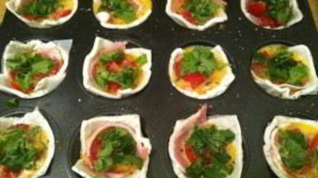 тарталетки с сыром и яйцом