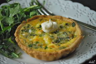 Тарталетки с творожным сыром и зеленью