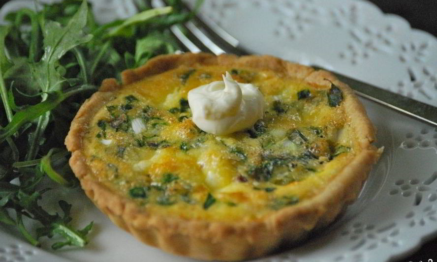 Рецепт тарталетки с творожным сыром и зеленью