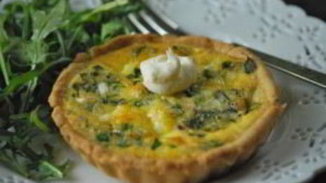 тарталетки с творожным сыром и зеленью