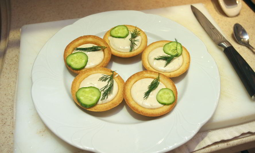 Рецепт тарталетки с творожным сыром