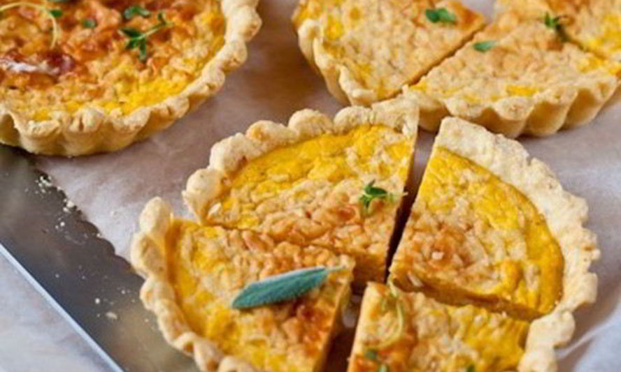 Рецепт тарталетки с тыквой и травами