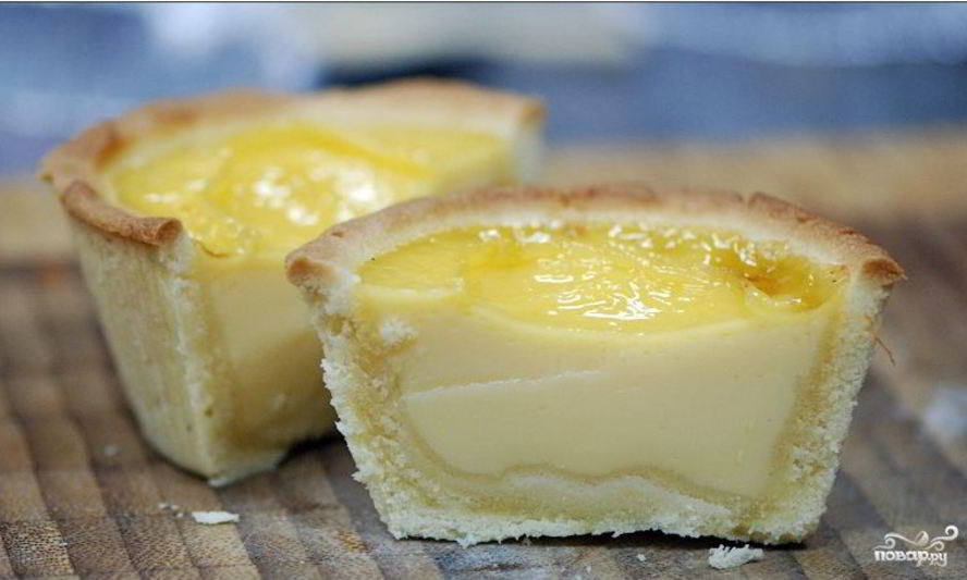 Рецепт тарталетки с заварным кремом