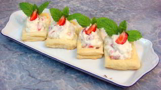 Тарталетки сладкие со сливочно-фруктовым кремом