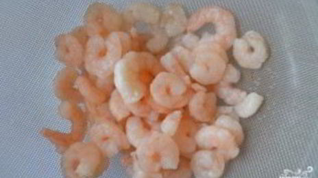 закуска с креветками в тарталетках