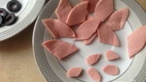 закуска в тарталетках собачки