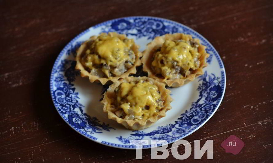 Рецепт жульен в тарталетках