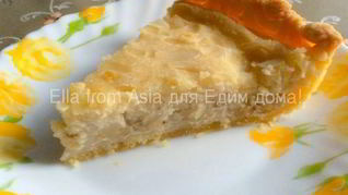 Бананово-миндальный тарт с маскарпоне